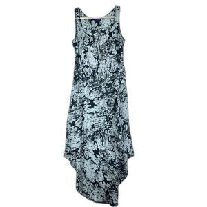 Future Ozbek By Rifat Ozbek Vintage 90s Silk High Low Dress Size 10 Sleeveless